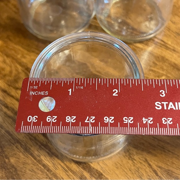 Lot of 6 Yoplait Oui Glass French Yogurt Jar Great for Organization or crafts! - Picture 5 of 6